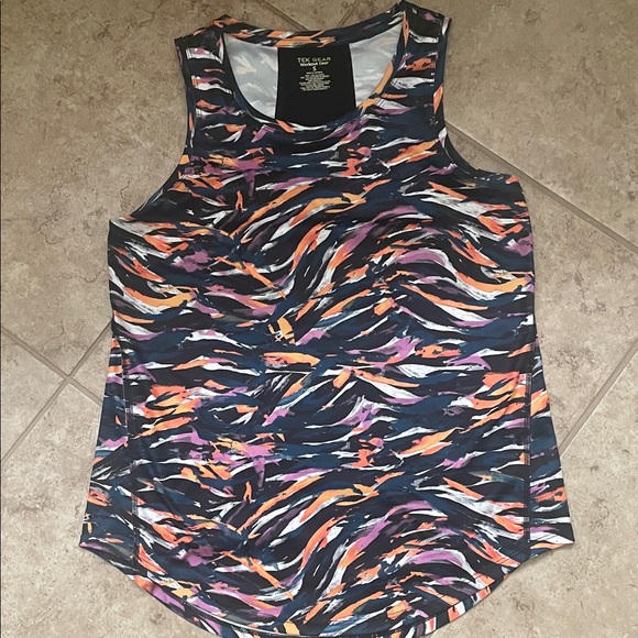 tek gear Navy Multicolor Abstract Print Active Tank - Picture 2 of 3